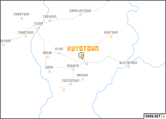 map of Kuyo Town