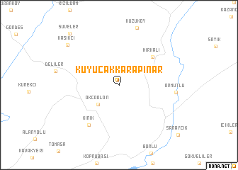 map of Kuyucakkarapınar