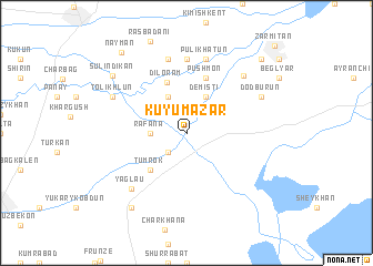 map of Kuyu-Mazar