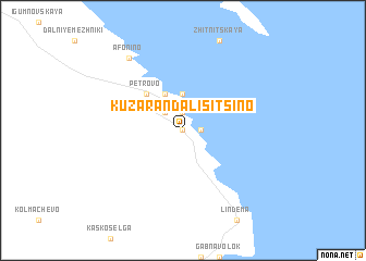 map of Kuzaranda-Lisitsino