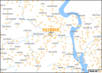 map of Kuz Bāke