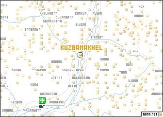 map of Kuz Bāmākhel