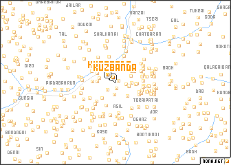 map of Kūz Bānda