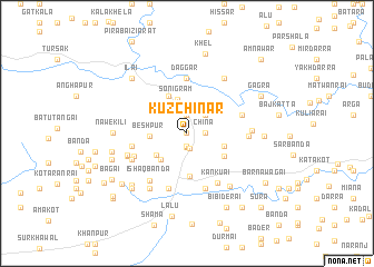 map of Kūz Chinār