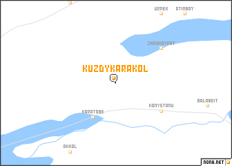map of Kuzdykarakolʼ