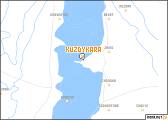 map of Kuzdykara