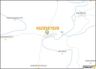 map of Kuzedeyevo