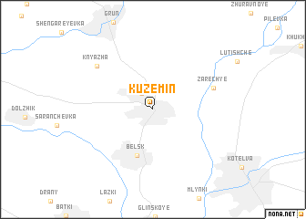 map of Kuzemin