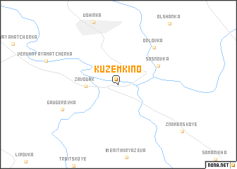 map of Kuzëmkino