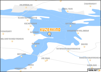 map of Kuzëmkino