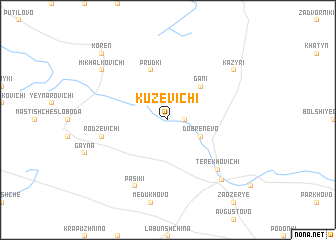 map of Kuzevichi