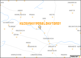 map of Kuzevskiy Posëlok Vtoroy