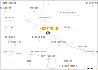 map of Kuzeyevo