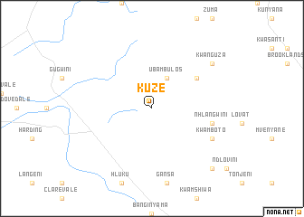 map of Kuze