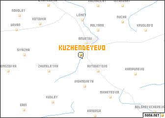 map of Kuzhendeyevo