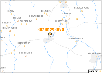 map of Kuzhorskaya