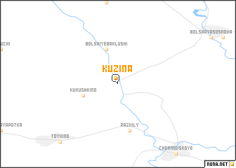map of Kuzina