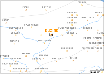 map of Kuzino