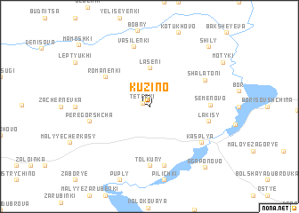 map of Kuzino