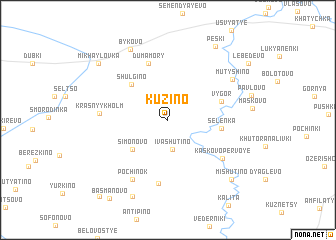 map of Kuzino