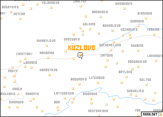 map of Kuzlovo