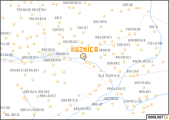 map of Kuzmica