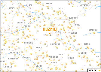 map of Kuzmići