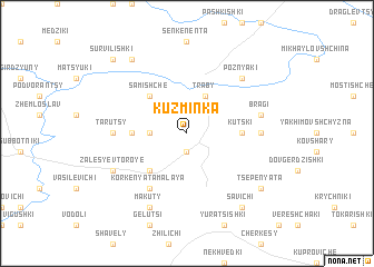 map of Kuzminka