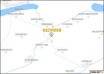 map of Kuzminka