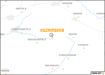 map of Kuzminovka