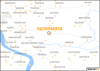 map of Kuzminskaya