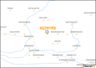 map of Kuzʼmyno