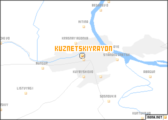 map of Kuznetskiy Rayon