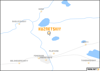 map of Kuznetskiy