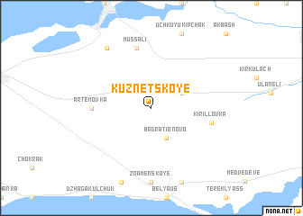 map of Kuznetskoye