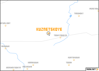 map of Kuznetskoye