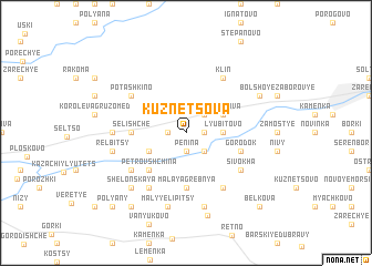map of Kuznetsova