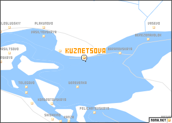 map of Kuznetsova