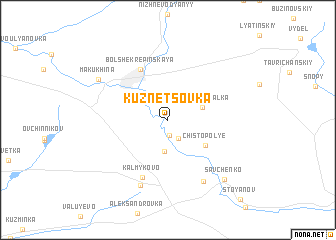 map of Kuznetsovka