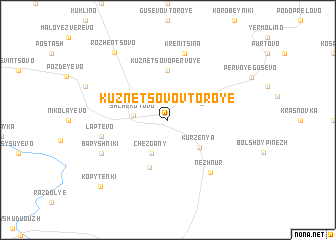 map of Kuznetsovo Vtoroye