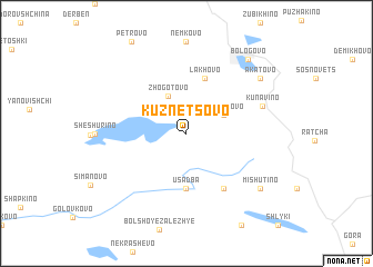 map of Kuznetsovo