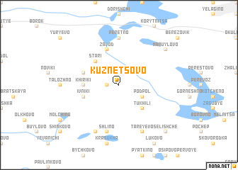 map of Kuznetsovo