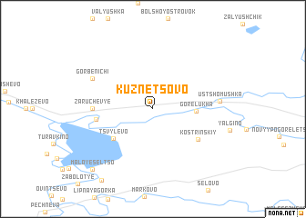 map of Kuznetsovo