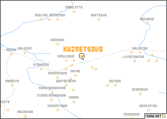 map of Kuznetsovo