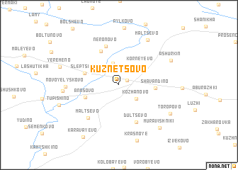 map of Kuznetsovo