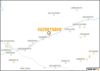 map of Kuznetsovo