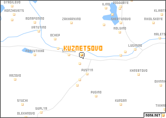 map of Kuznetsovo