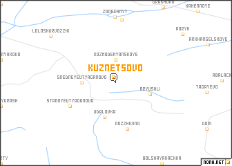 map of Kuznetsovo