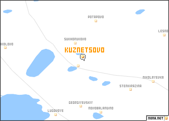 map of Kuznetsovo