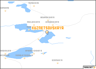 map of Kuznetsovskaya